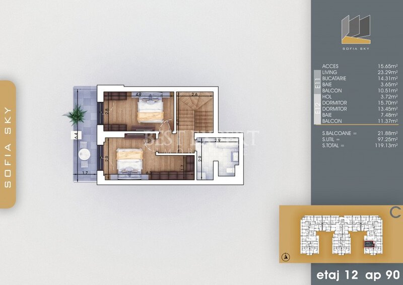 Titan Duplex Superb -Terasa Spatioasa